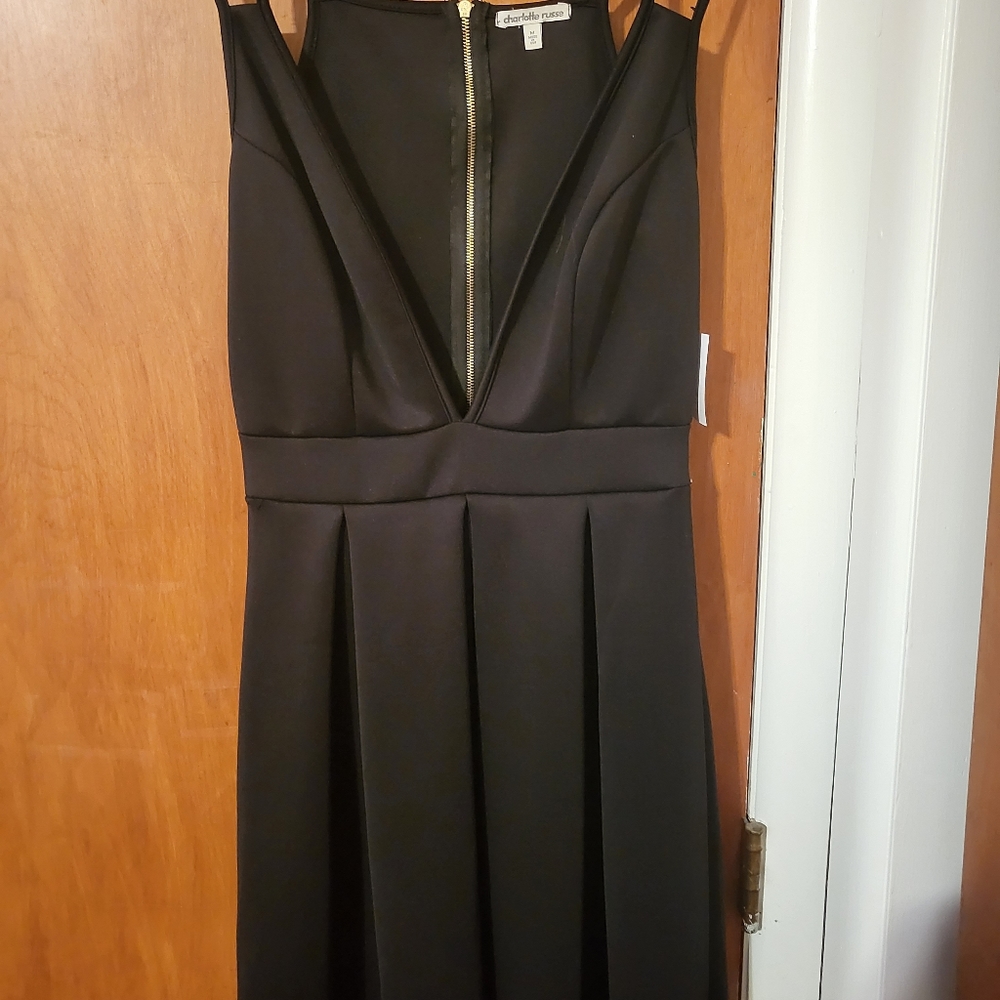 Low cut LITTLE BLACK DRESS